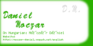 daniel moczar business card